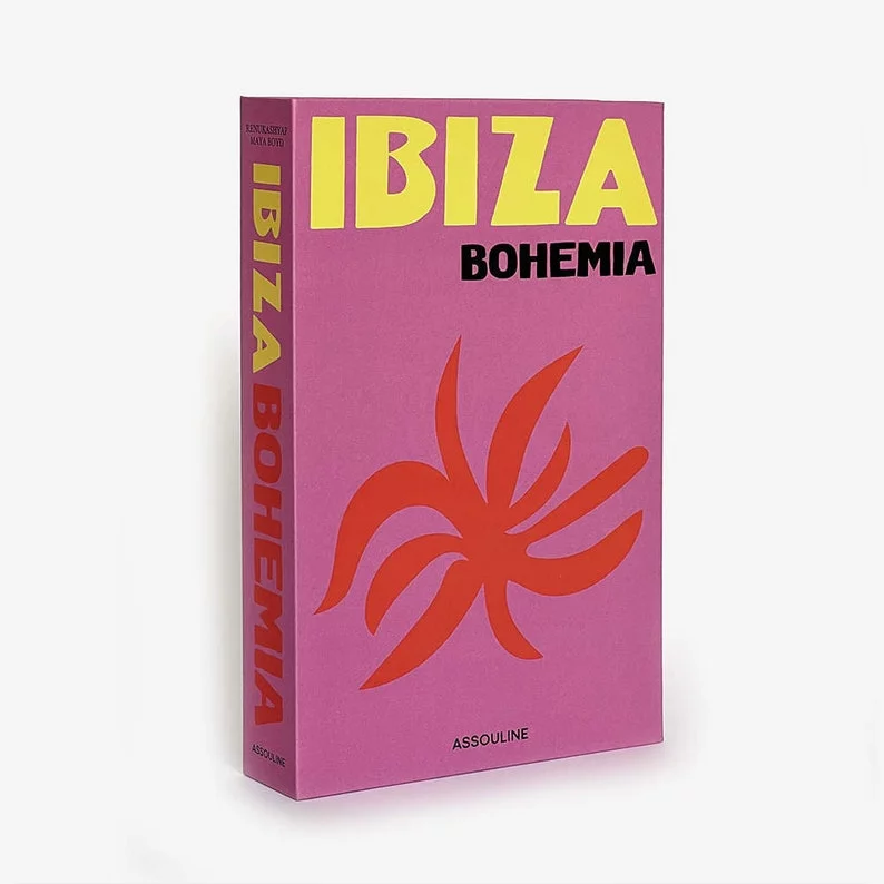 Ibiza Decorative Books Fashion Book Décor for Elegant and Refined Homes – Designer Coffee Table Books for Decoration with No Pages, Faux Books, Office Decor, Bookshelf, Living Space Aesthetic