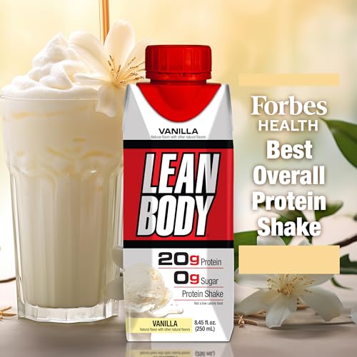 Labrada Lean Body Ready-to-Drink Strawberry Protein Shake, 40g Protein, Whey Blend, 0 Sugar, Gluten Free, 22 Vitamins & Minerals, 17 Ounce (Recyclable Carton & Lid - Pack of 12) LABRADA
