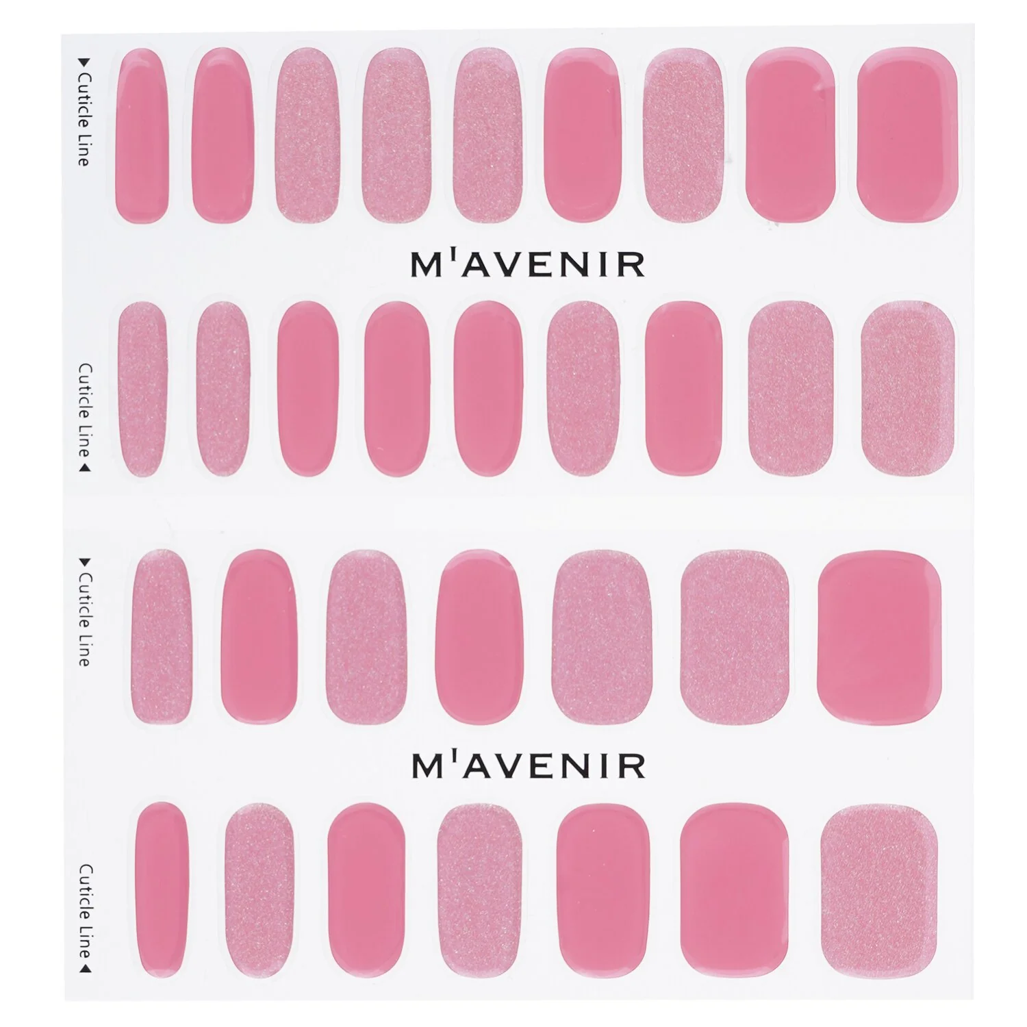 Mavenir Nail Sticker (Pink) - # Glass Soft Pink Nail  32pcs