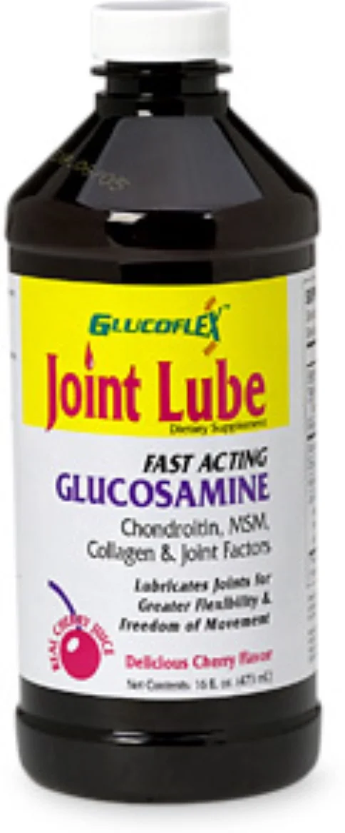 Glucoflex Joint Lube Glucosamine Liquid Cherry Flavor 16 oz (Pack of 6)