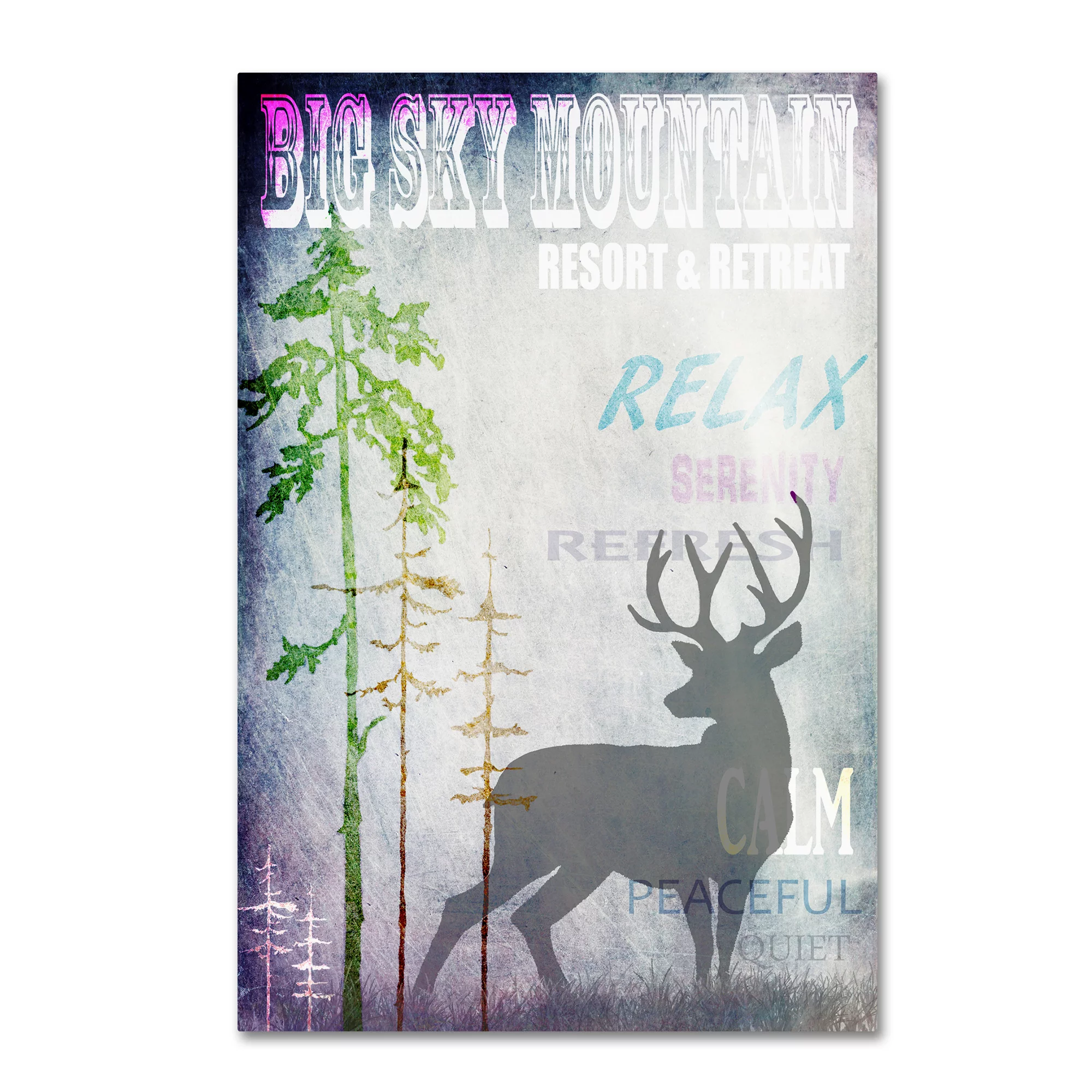 Trademark Fine Art 'Big Sky Mountain' Canvas Art by LightBoxJournal