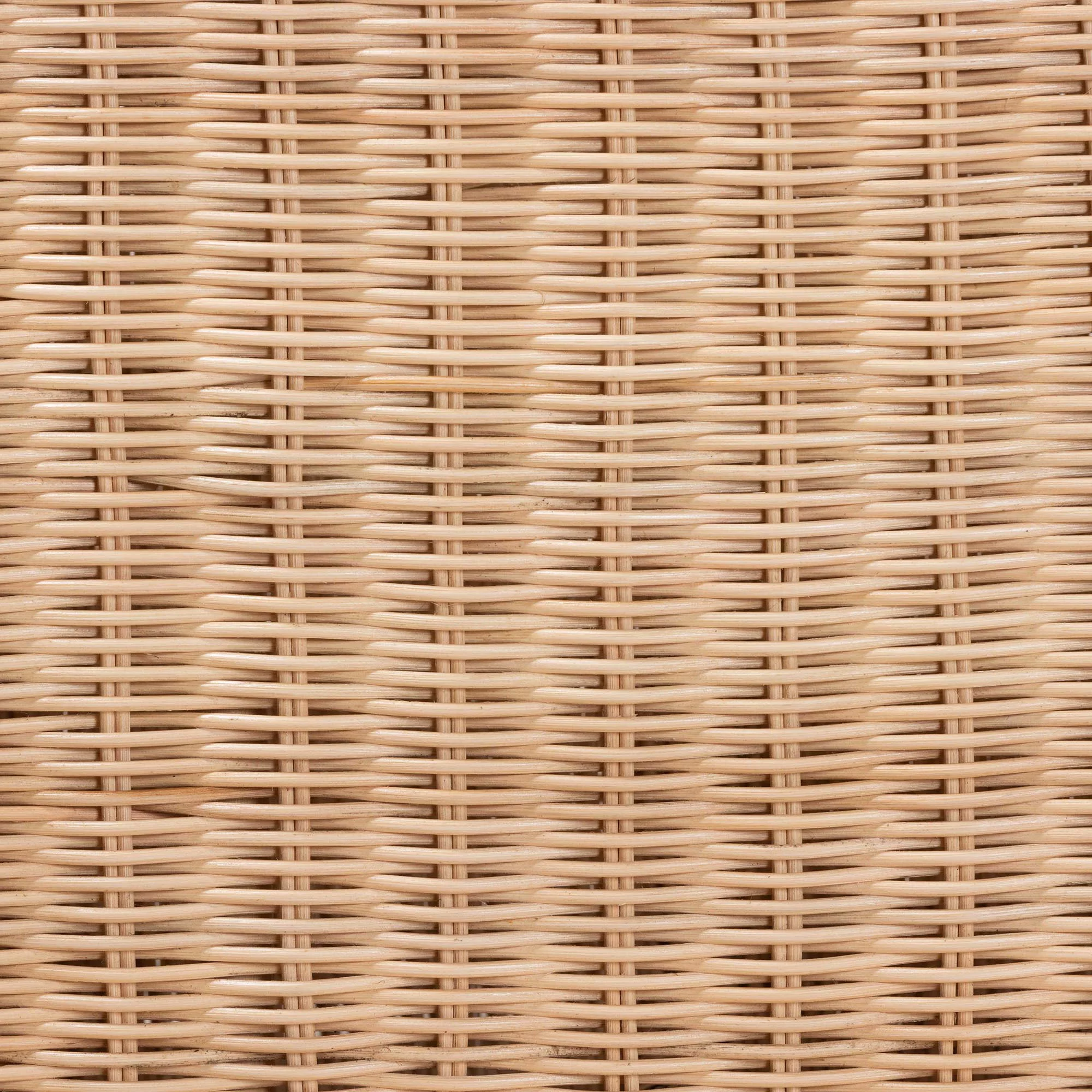 bali & pari Panchali Modern Bohemian Natural Brown Rattan Nightstand