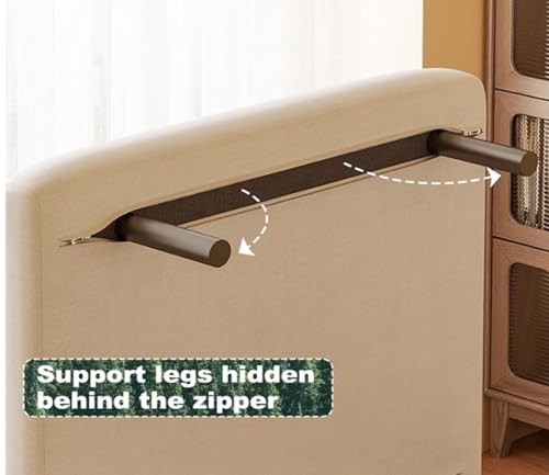 Residential Convertible Sofa Bed Chair,3-in-1 Sofa Sleep Chairs| Adjustable Backrest |Sleeper Chair Pull Out Bed | Living Room/Bedroom/Office | Adults | Beige, White