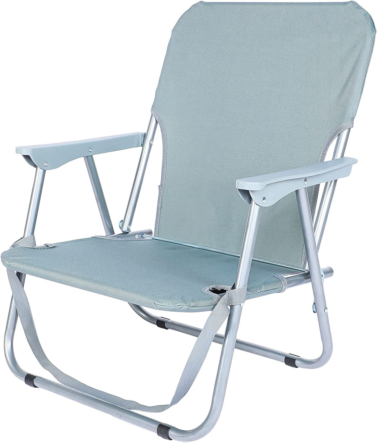 YSSOA Folding Beach Adults, Portable Heavy-Duty Lawn Chairs Made of High Strength 600D Oxford Fabric and Steel Frame