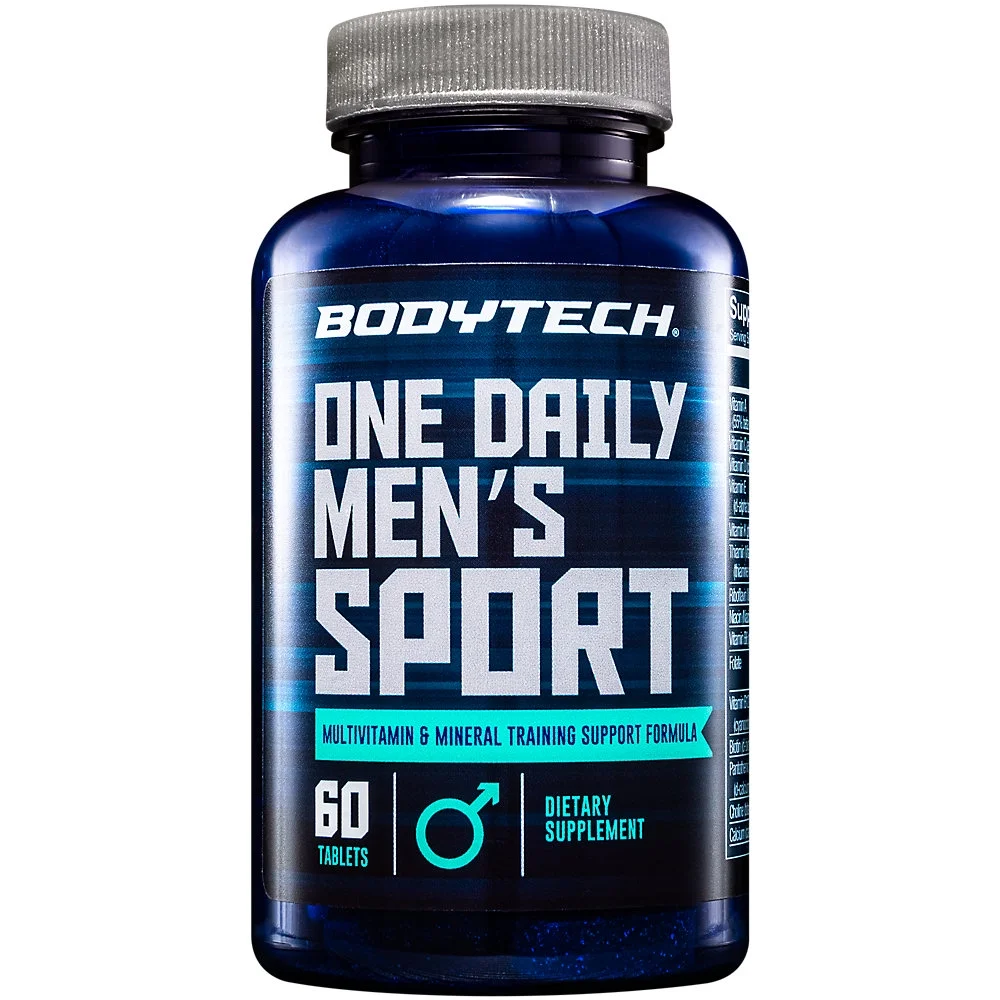 BodyTech Men's Sport One Daily Multivitamin & Mineral - Training Support Formula - 60 Servings (60 Tablets)