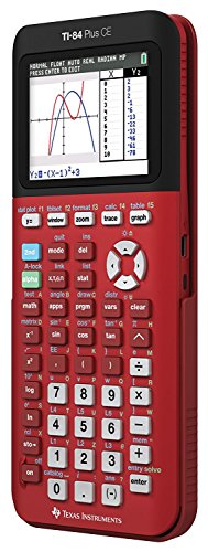 Texas Instruments TI-84 Plus CE Radical Red Graphing Calculator