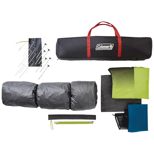 Coleman Instant Tent with 1-Minute Setup, 4/6/8/10 Person Tent with Pre-Attached Poles, Air Vent, & Carry Bag