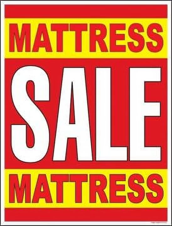 Furniture Mattress Sale Window Sale Sign  Business Store  (P15-22