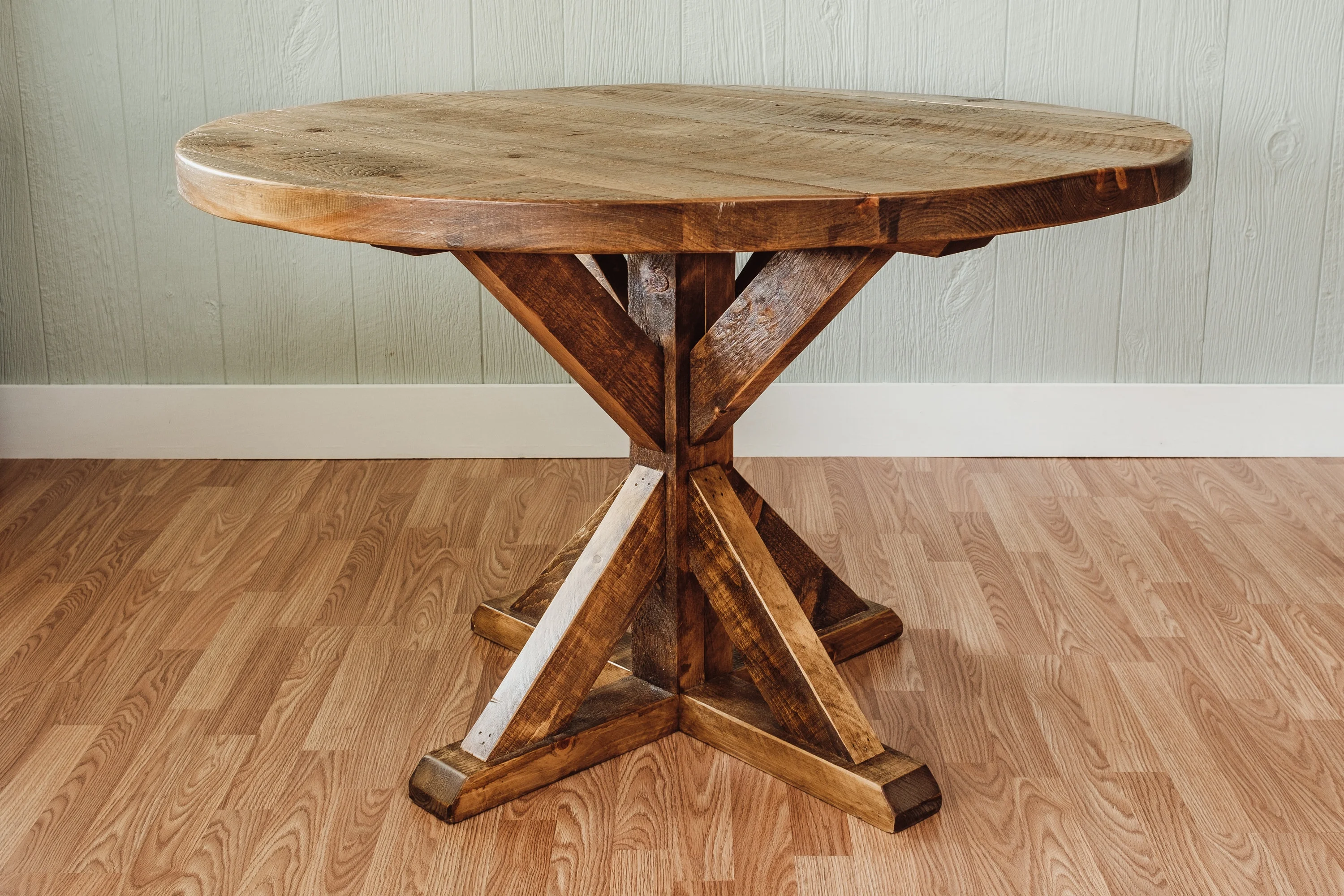 Napa East Mill and Foundry Solid Wood Farm Table in Early American/Natural
