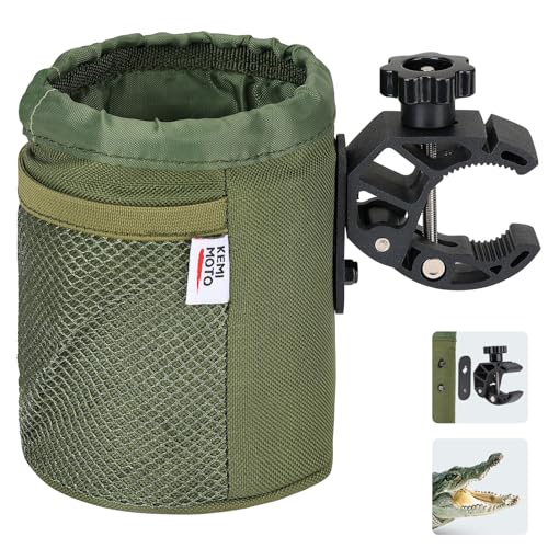 KEMIMOTO Motorcycle Cup Holder, Oxford Fabric Motorcycle Drink Holder with 0.6