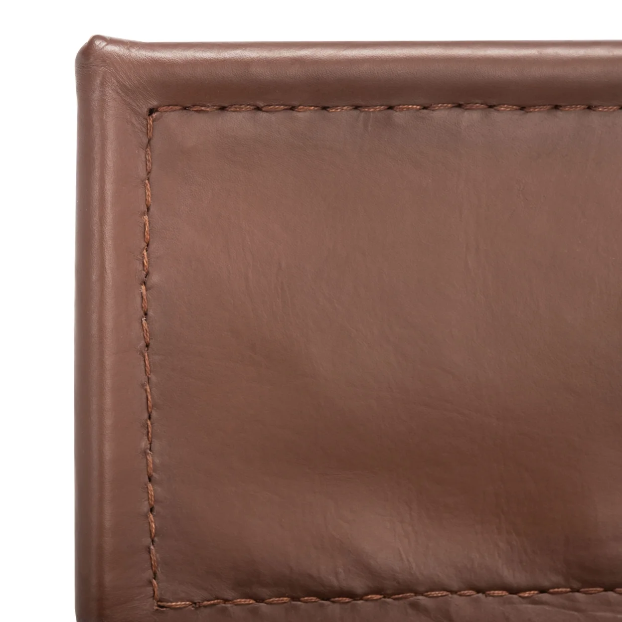 SAFAVIEH Alyx Leather Dining Chair Set of 2 Cognac / Black