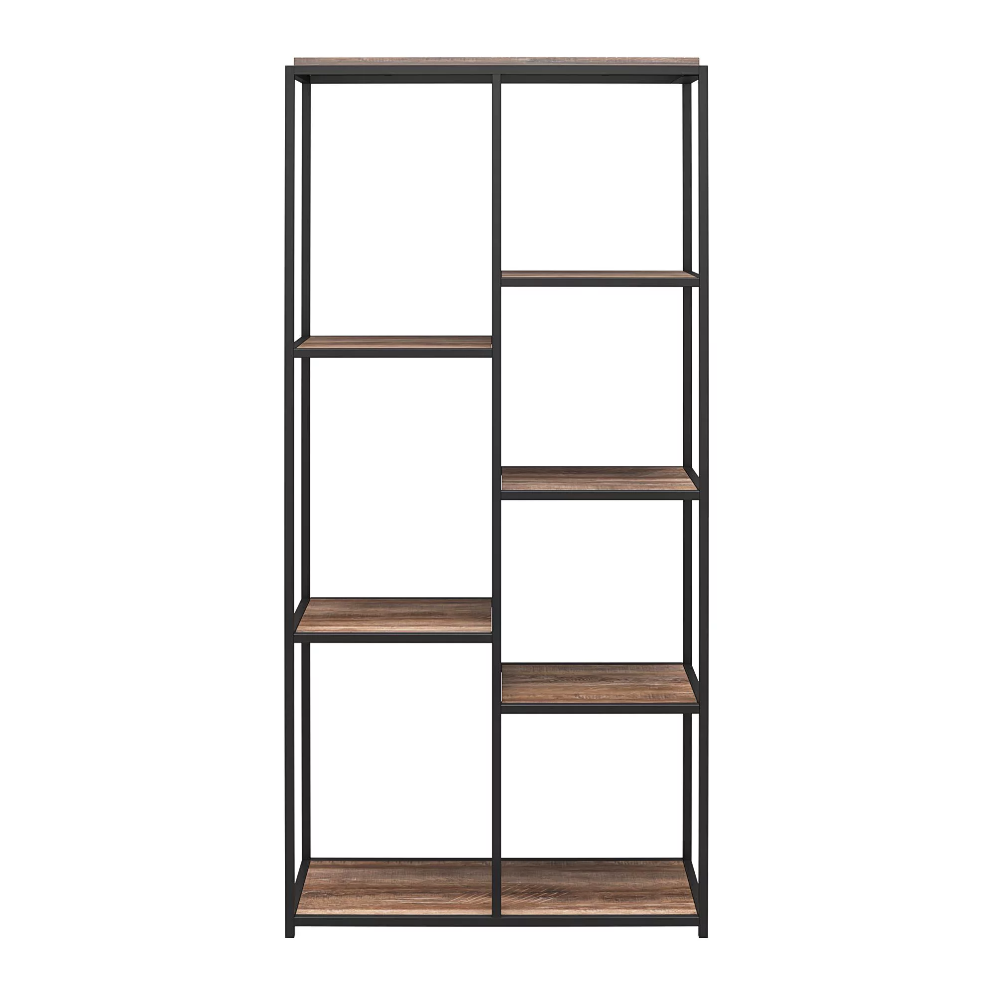 Queer Eye Quincy 5 Shelf Bookcase, Weathered Oak