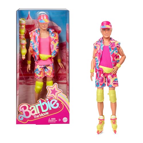 Barbie Ken® Barbie Movie Doll Collectible Doll Wearing Retro Skating Outfit and Roller Skating JBJ51