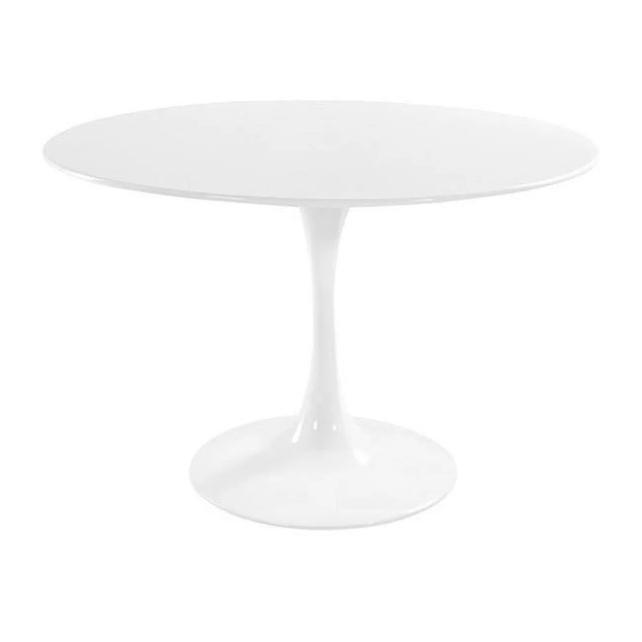 35 in. Rose Table Wood Top, White - 29 x 35.5 x 35.5 in.