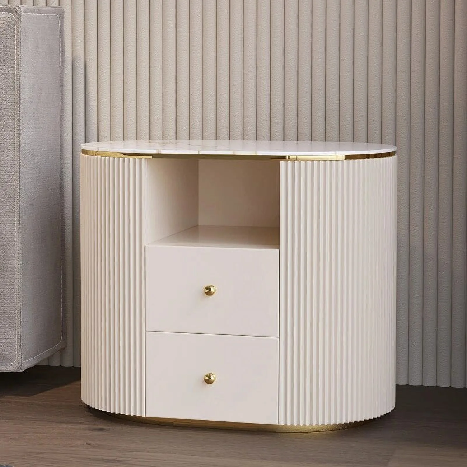 Modern Small Table White Wood Recameras Dressers Cute Dressing Cofe Table Fashion Mesitas De Noche Bedroom Furniture YYY40XP