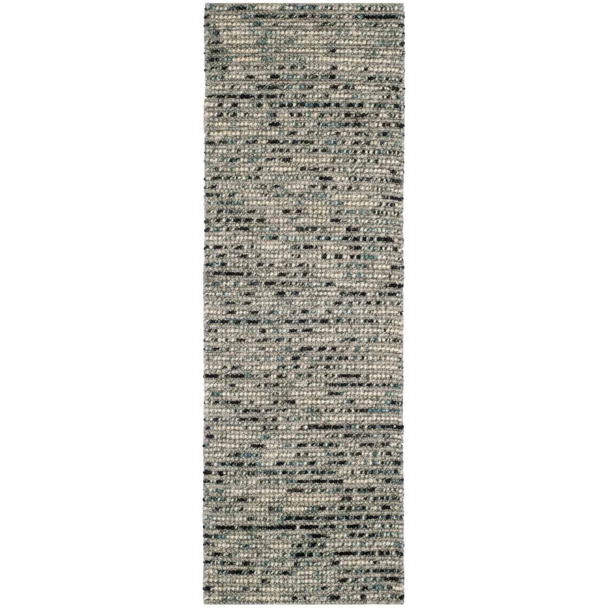 SAFAVIEH Bohemian Nel Transitional Braided Striped Area Rug, Grey/Multi, 4' x 6'