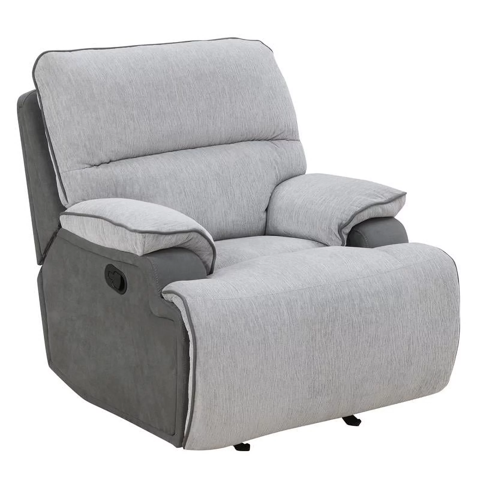 Steve Silver Cyprus Light Gray Fabric Recliner Chair