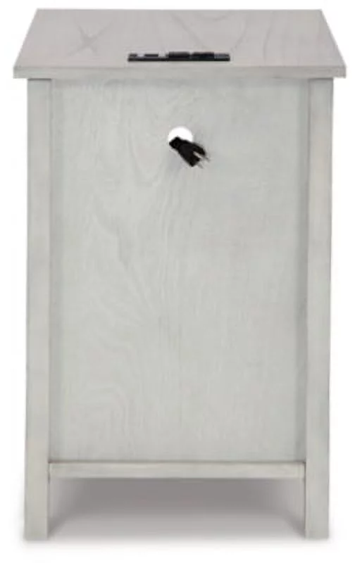 Signature Design by Ashley Casual Treytown Chairside End Table  Antique White