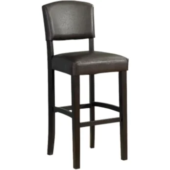 Linon Monaco Full Back Wood Counter Stool, 24
