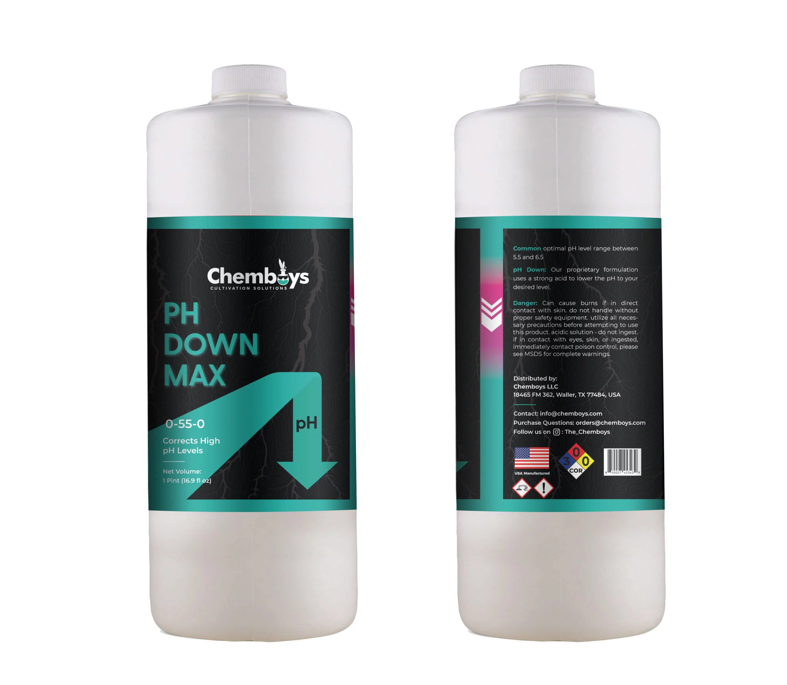 Chemboys pH Down MAX | Ultra Strength | 5-Gallon