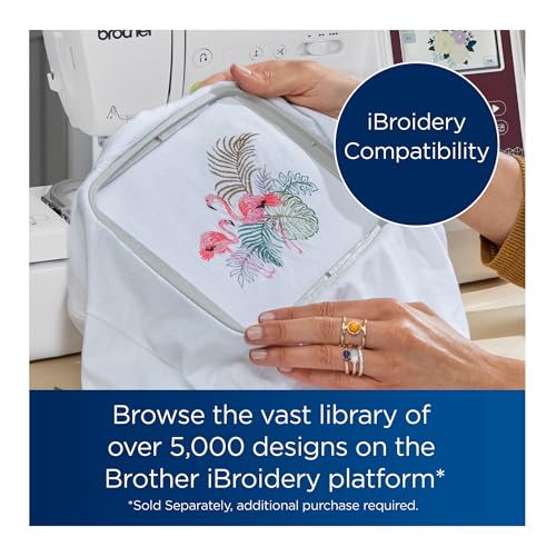 Brother SE725 Computerized Sewing and Embroidery Machine with 4 x 4 -inch Embroidery Area and Artspira App (Renewed)