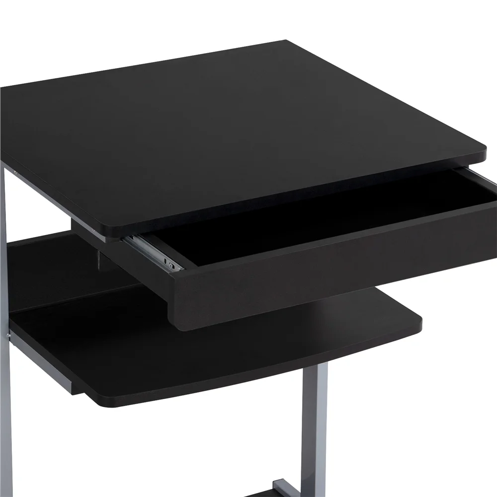 Yaheetech 31.5''H  Laptop Computer Desk with Power Outlet,Black