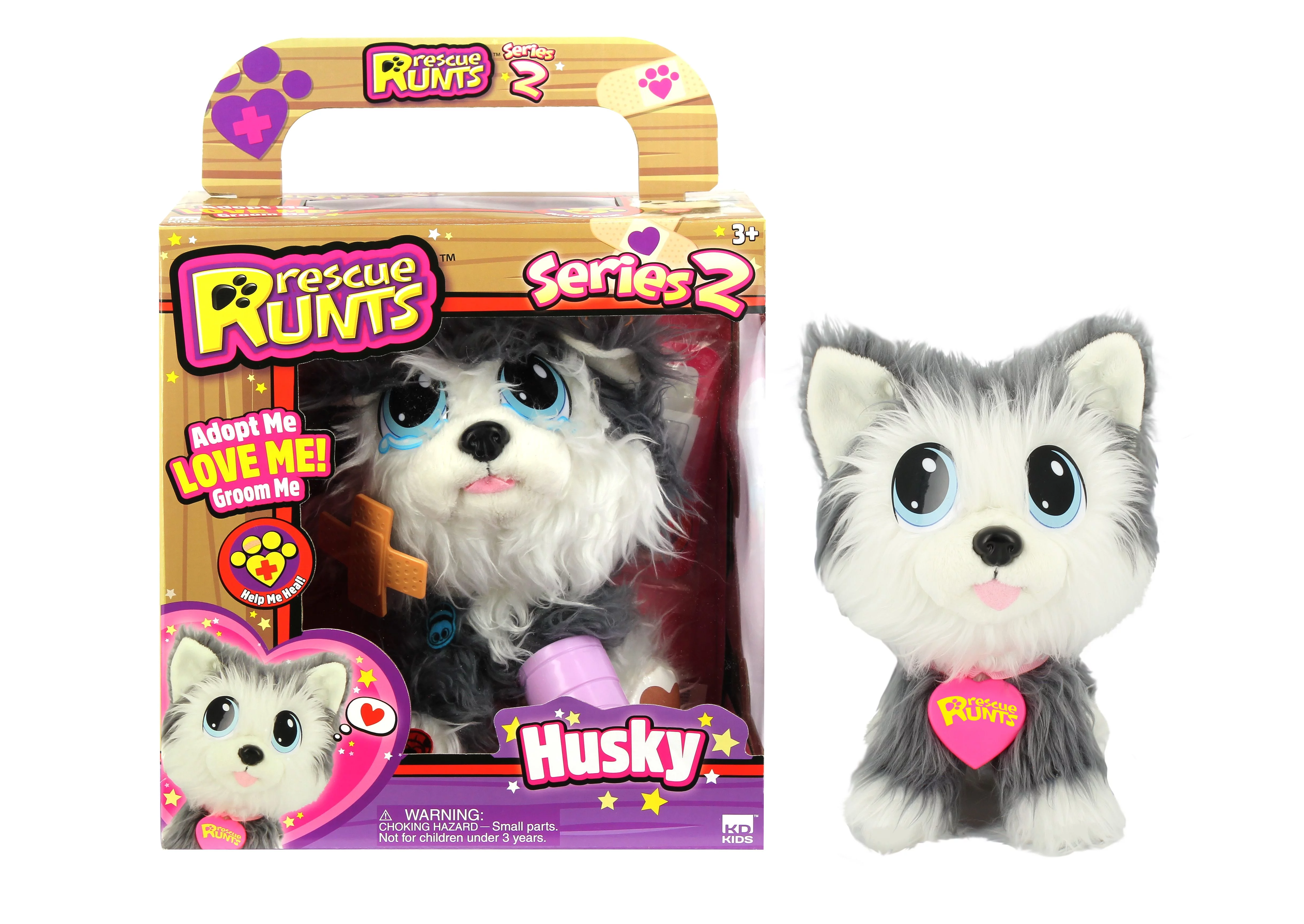 Rescue Runts Rescue Dog Plush by KD Kids, Husky