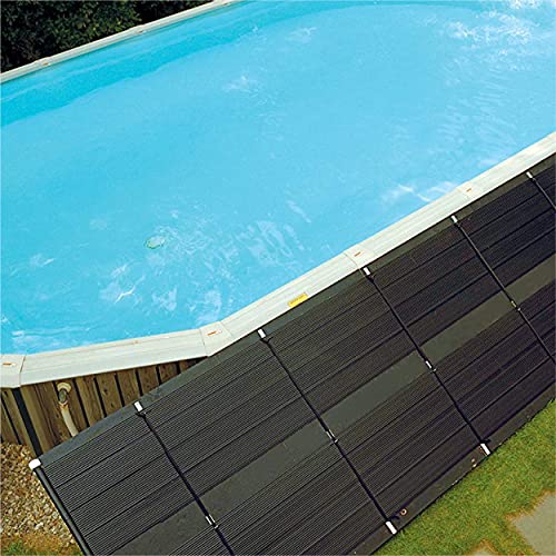 SunHeater Pool Heating System Two 2’ x 20’ Panels – Solar Heater for Inground and Aboveground Made of Durable Polypropylene, Raises Temperature, 6-10°F, S240U Black