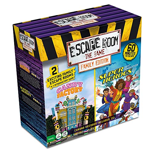 Identity Games [www.identity games.com] Escape Room The Game, Family Edition - with 3 Exciting Jungle Escape Rooms | Solve The Mystery Board Game for Family, Kids & Teens (English Version)