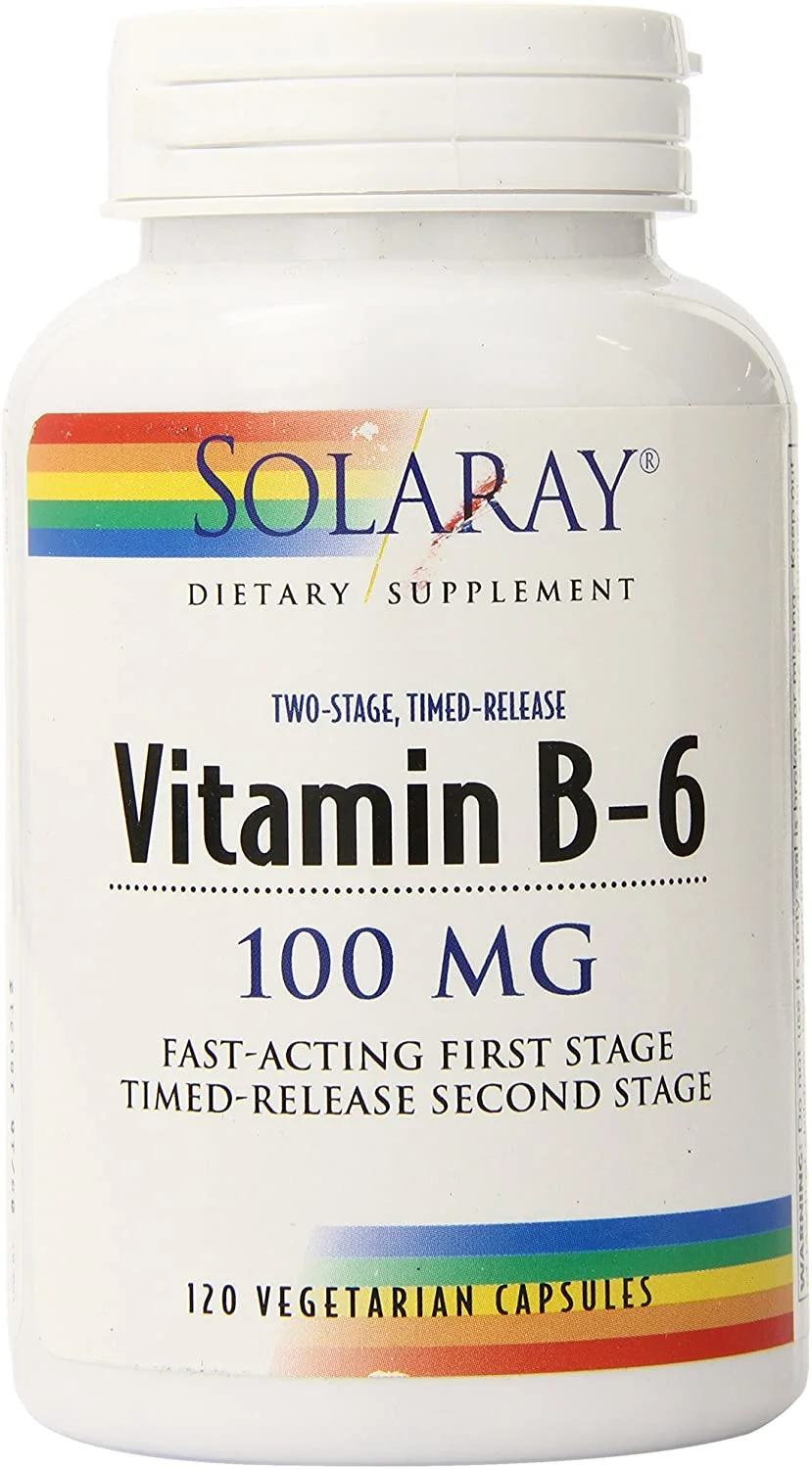 Solaray B-6 TSTR Supplement, 100mg, 120 Count