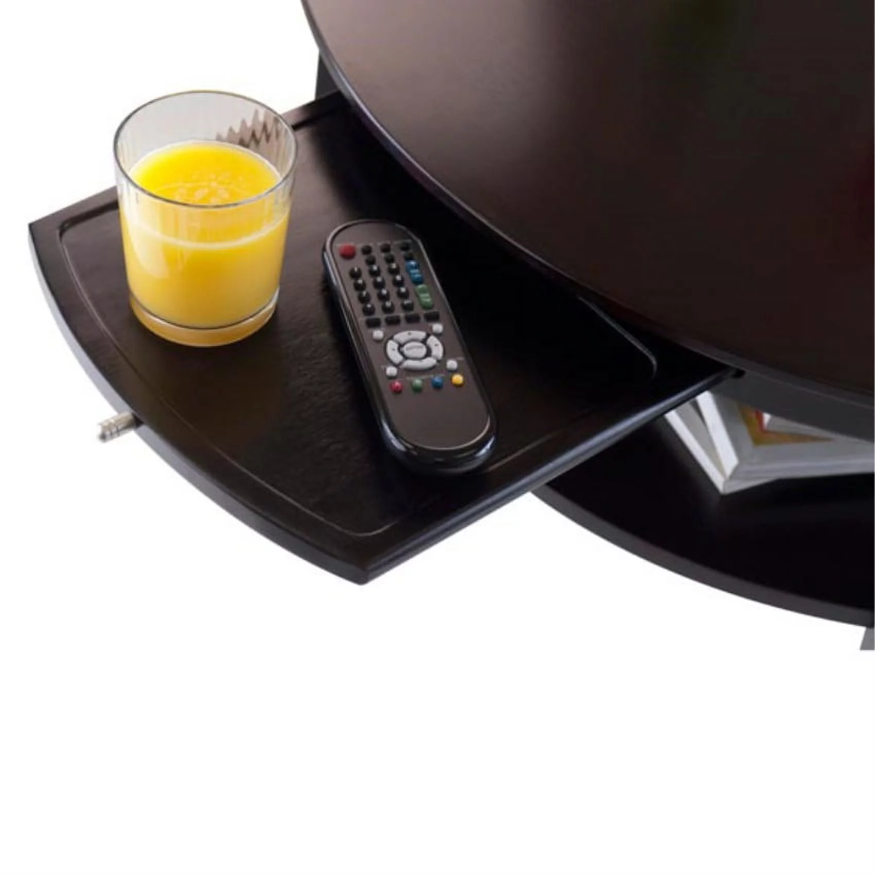 Ergode Amelia Round Coffee Table with Pull out Tray