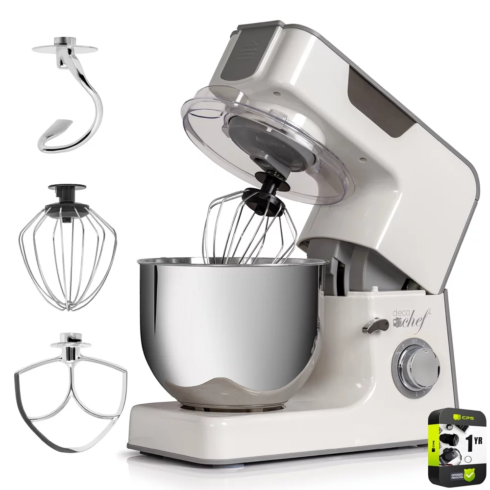 Deco Chef 5.5 QT Kitchen Stand Mixer 550W 8-Speed Motor with Extended Warranty