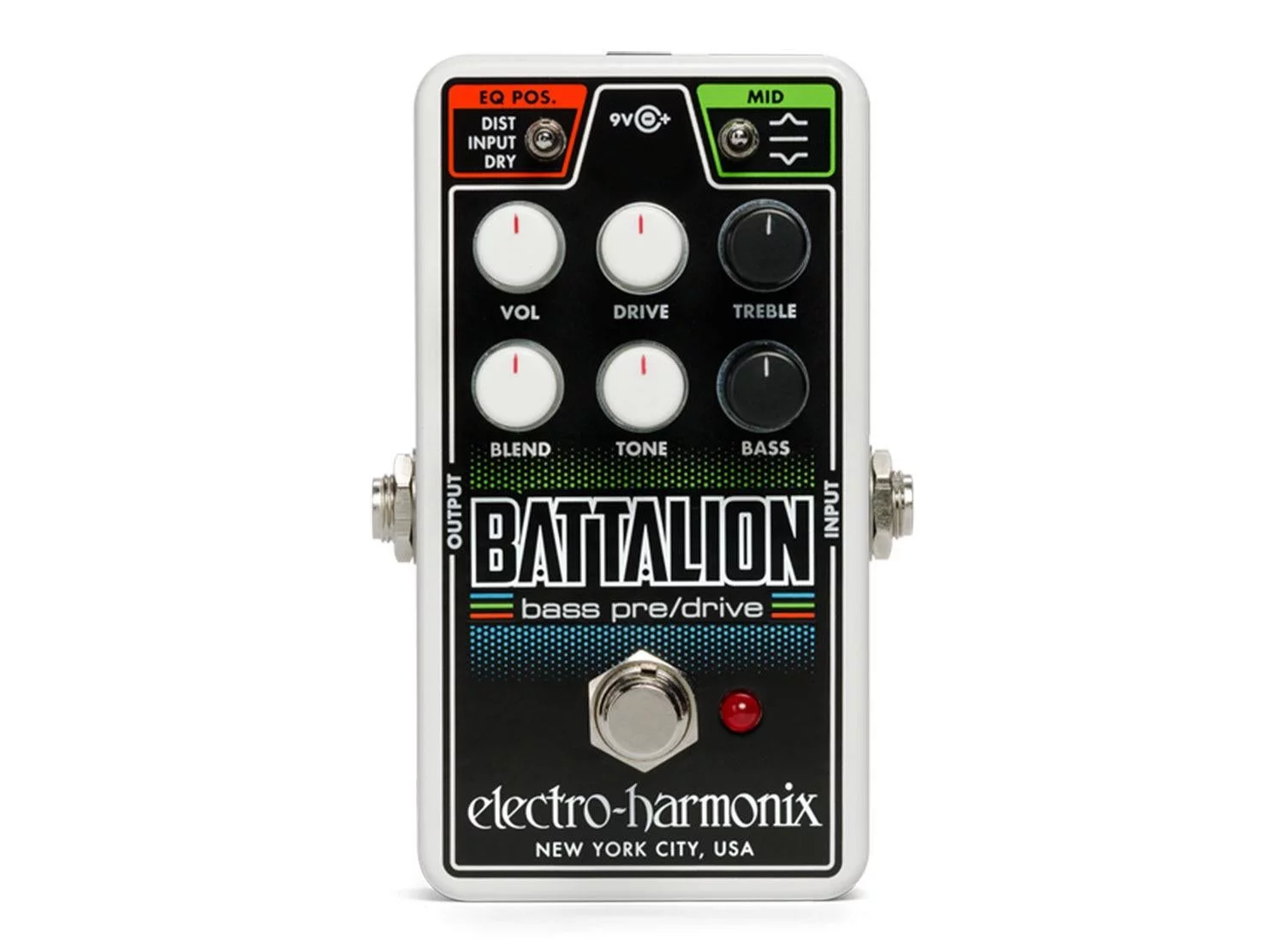 Electro-Harmonix Nano Battalion Bass Preamp/Overdrive Bass Effects Pedal