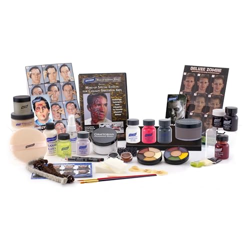 Graftobian Special FX Trauma Pro SFX Makeup Kit - Made in USA - Professional Effects Kit for Halloween, Cosplay, Theater, and Movie, Easy-to-use Cosmetics Collection Set for Beginners and Pros