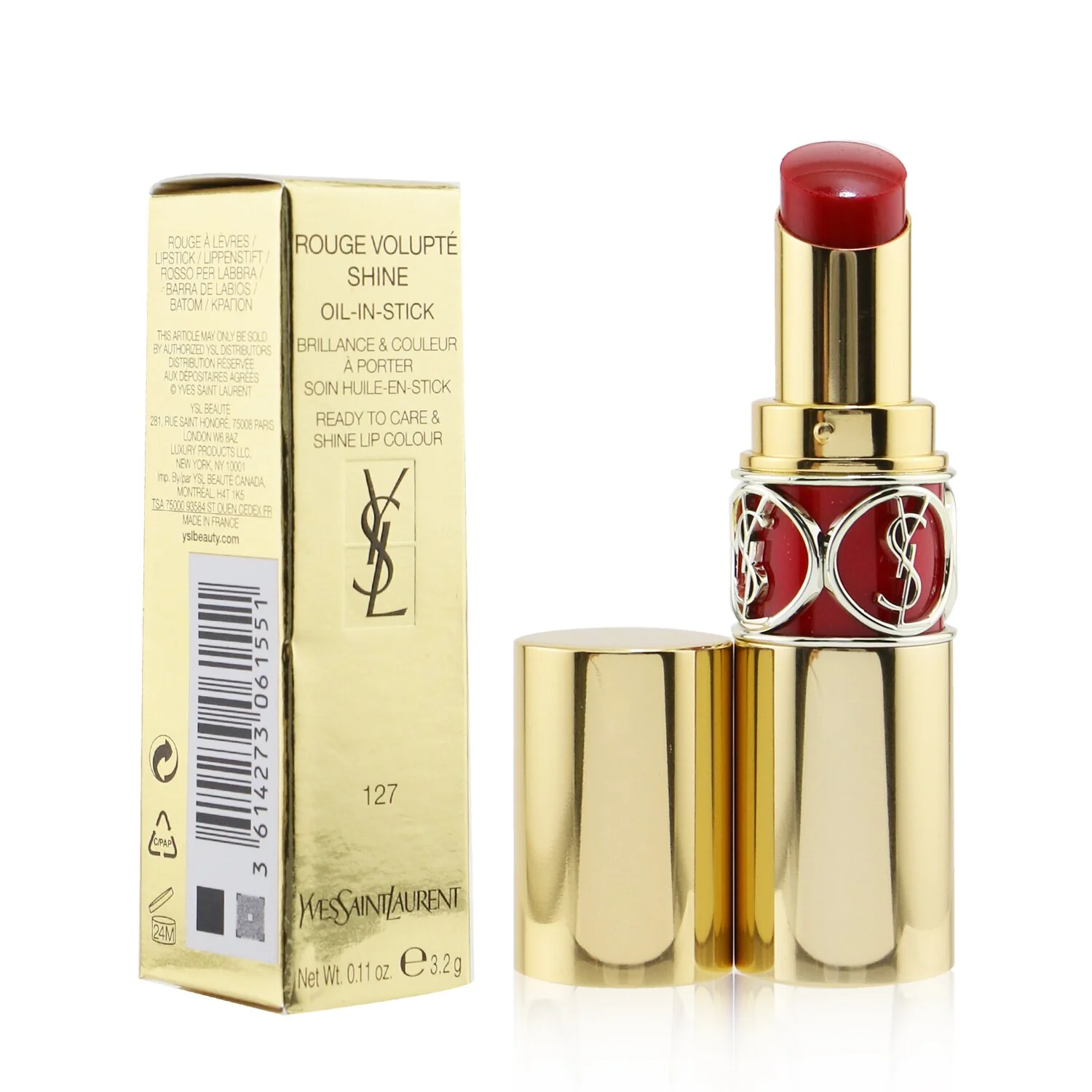 Yves Saint Laurent Rouge Volupte Shine - # 86 Mauve Cuir  3.2g/0.11oz