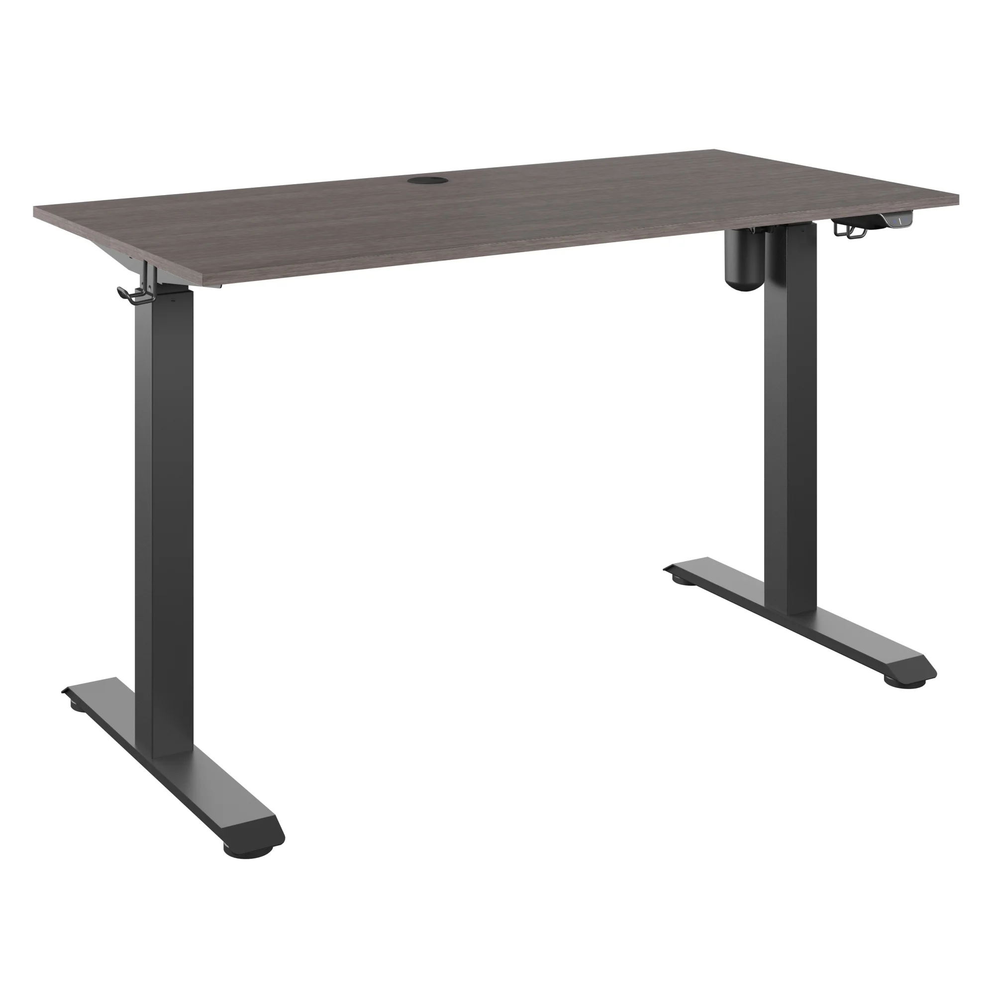Twin Star Home Adjustable Height Desk - Ash Gray Oak