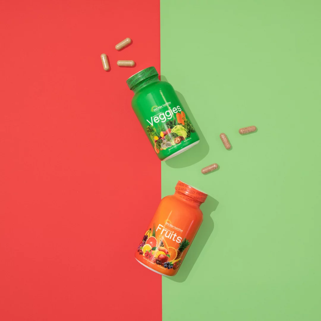 Fruits & Veggies 180 caps + Caralluma Fimbriata Supplement by Just Ripe