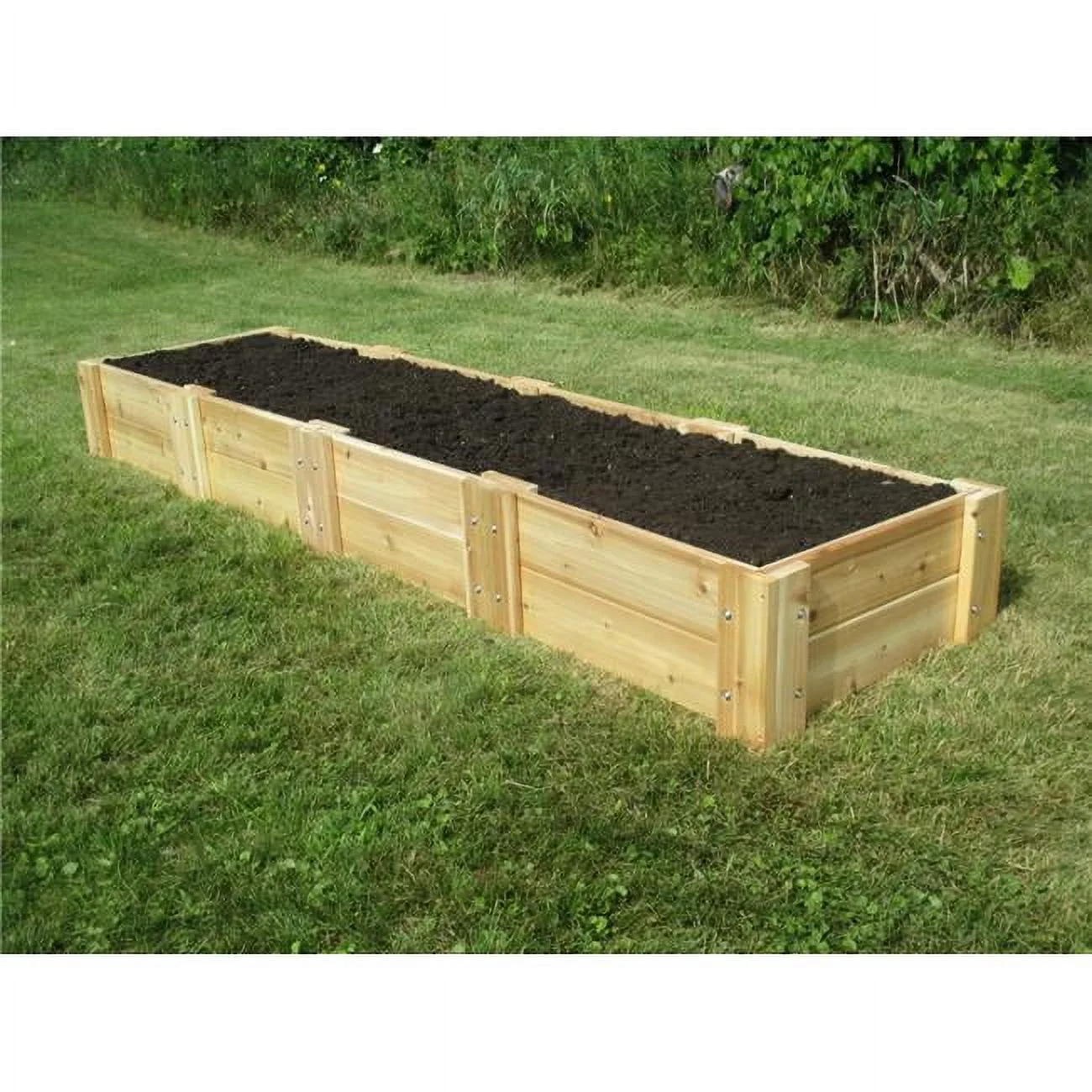 Infinite Cedar  Cedar Raised Garden Bed 2 ft. x 8 ft. x 11 in. - Natural - 2 ft. x 8 ft. x 11 in.