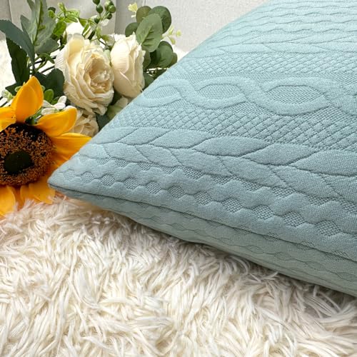 Booque Valley Christmas Pillow Covers, Pack of 2 Super Soft Elegant Modern Patterned Red Cushion Covers Decorative Stretchy Throw Pillow Cases for Sofa Bed Car Chair, 18 x 18 inch(Red)