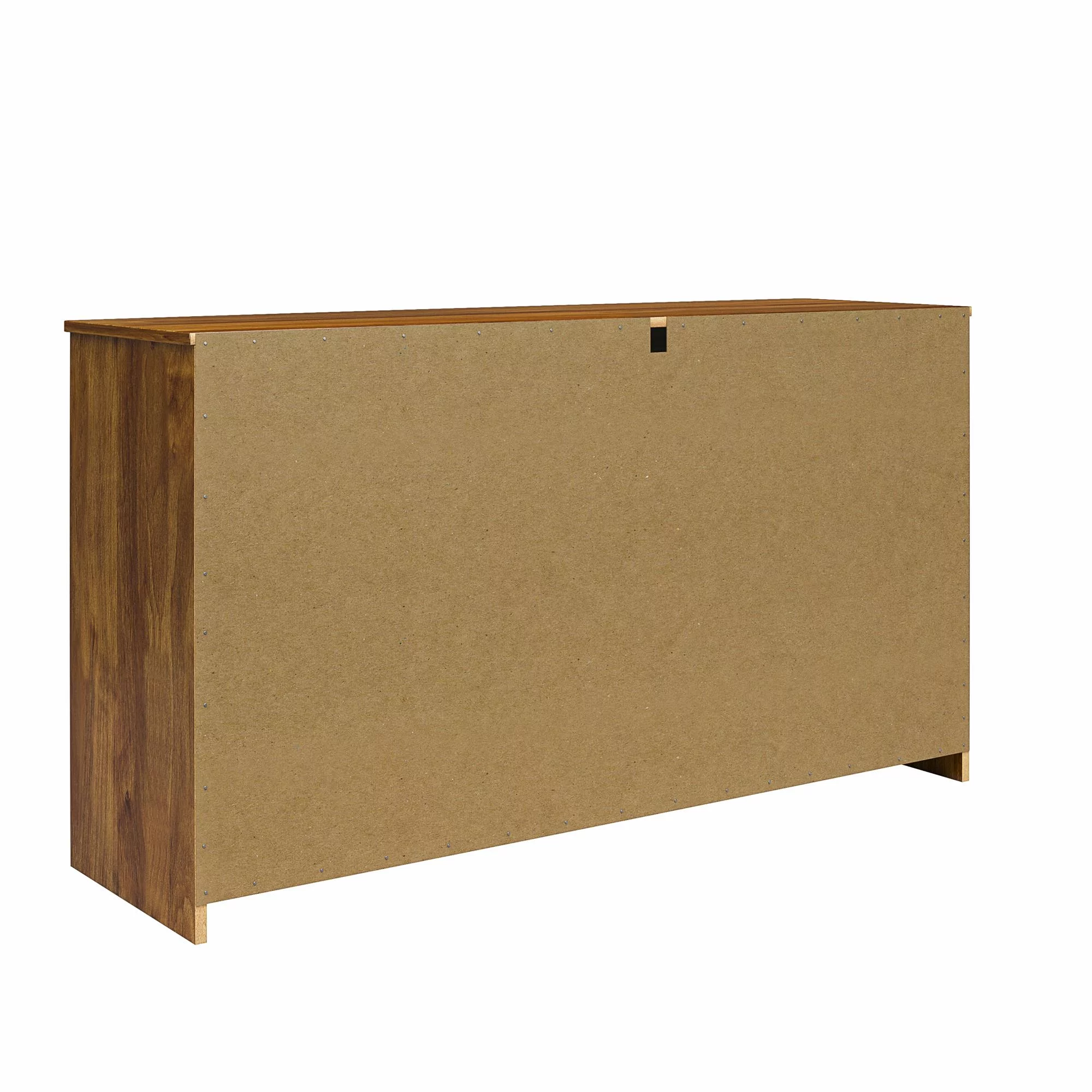 RealRooms Ellison 6 Drawer Wide Dresser, Brown Oak