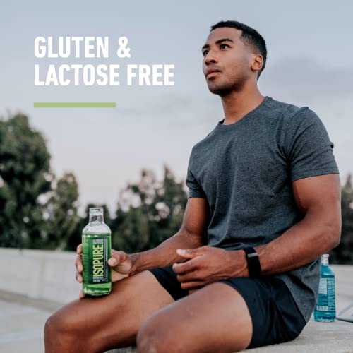 Isopure Zero Carb 32g Clear Protein Ready-to-Drink, Whey Protein Isolate, Blue Raspberry, 12 Pack (Packaging May Vary)