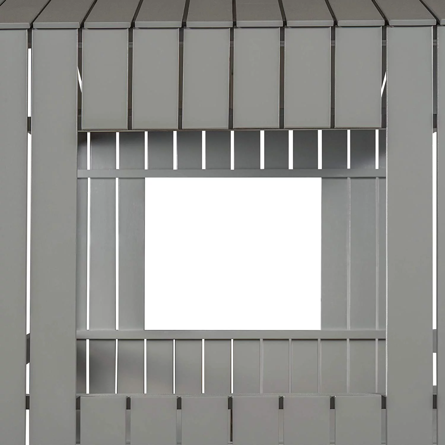 Churanty Pine Wood Bunk Bed Security, Twin-over-full, Gray