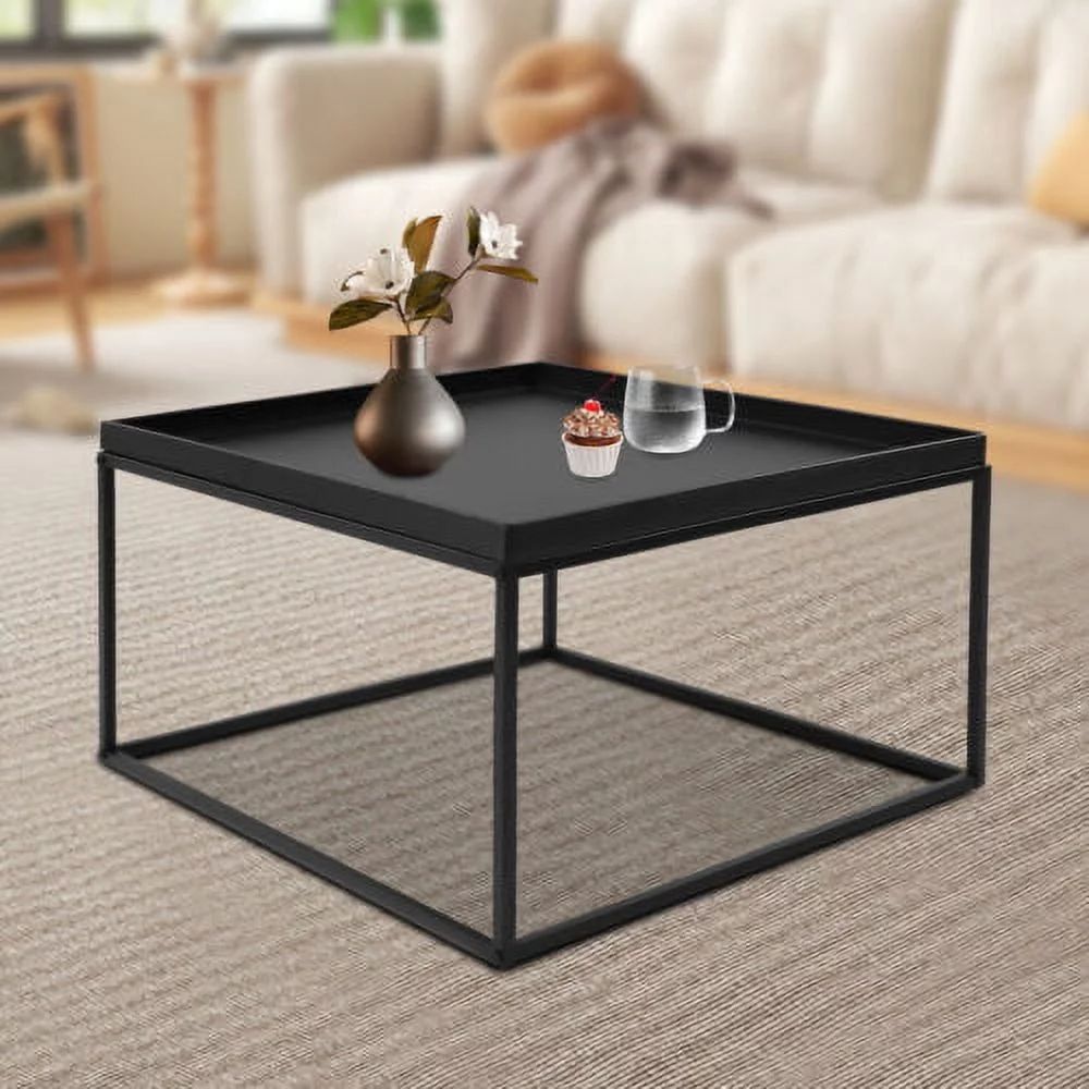Modern Square Coffee Table Elegant End/side Table Display Stand For Home Office