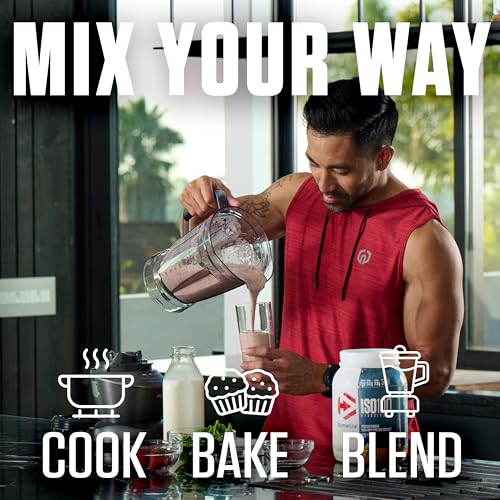 Dymatize ISO100 Whey Protein Powder Isolate, Cookies & Cream, 25g of Protein, 20 Servings, 5.5g BCAAs, Less Than 120 Cal., Gluten Free, 1g Fat, 1g Sugar, 2g Carb