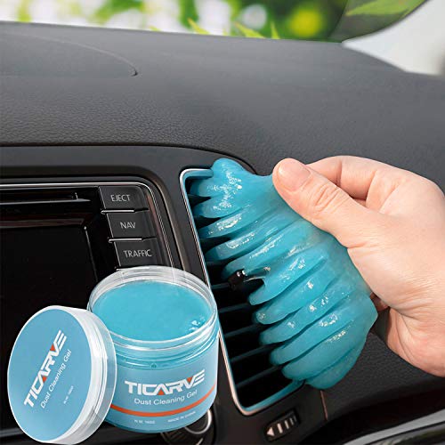 TICARVE Cleaning Gel for Car Detailing Car Vent Cleaner Cleaning Putty Gel Auto Car Interior Cleaner Dust Cleaning Mud for Cars and Keyboard Cleaner Cleaning Slime Purple
