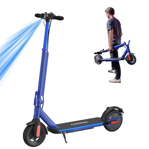 Caroma Electric Scooter, 750/500/350W Motor & 25/20 MPH Speed, Fast Adjustable Electric Scooter for Adults Max 25/20 Miles, Foldable Commuting E-Scooter w. Dual Braking System & Cruise Control