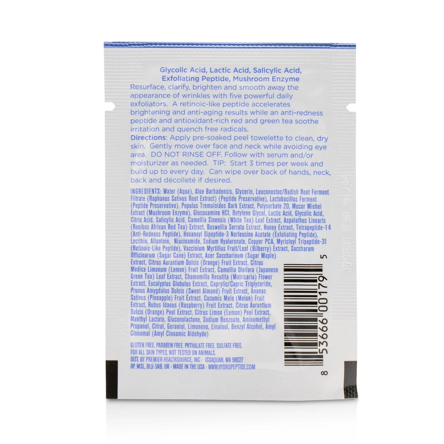 HydroPeptide 5X Power Peel Daily Resurfacing Pads  30pads