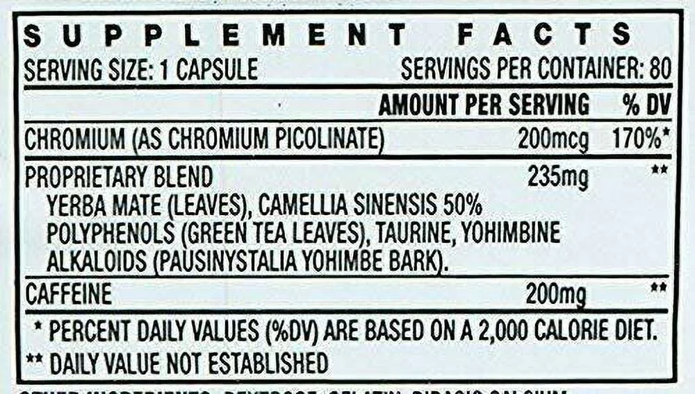 Stacker 3 XPLC Body Metabolism and Fat Burner Boosting 80 capsules