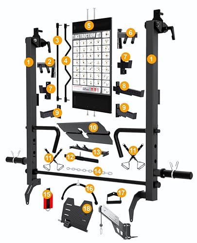 MiM USA Hercules EX Commercial All in One Gym Machine w/400 lb Weight Stack Jammer Arms Adj Bench Leg Press Leg Extension Arm Curl LAT Seat Complete Attachment