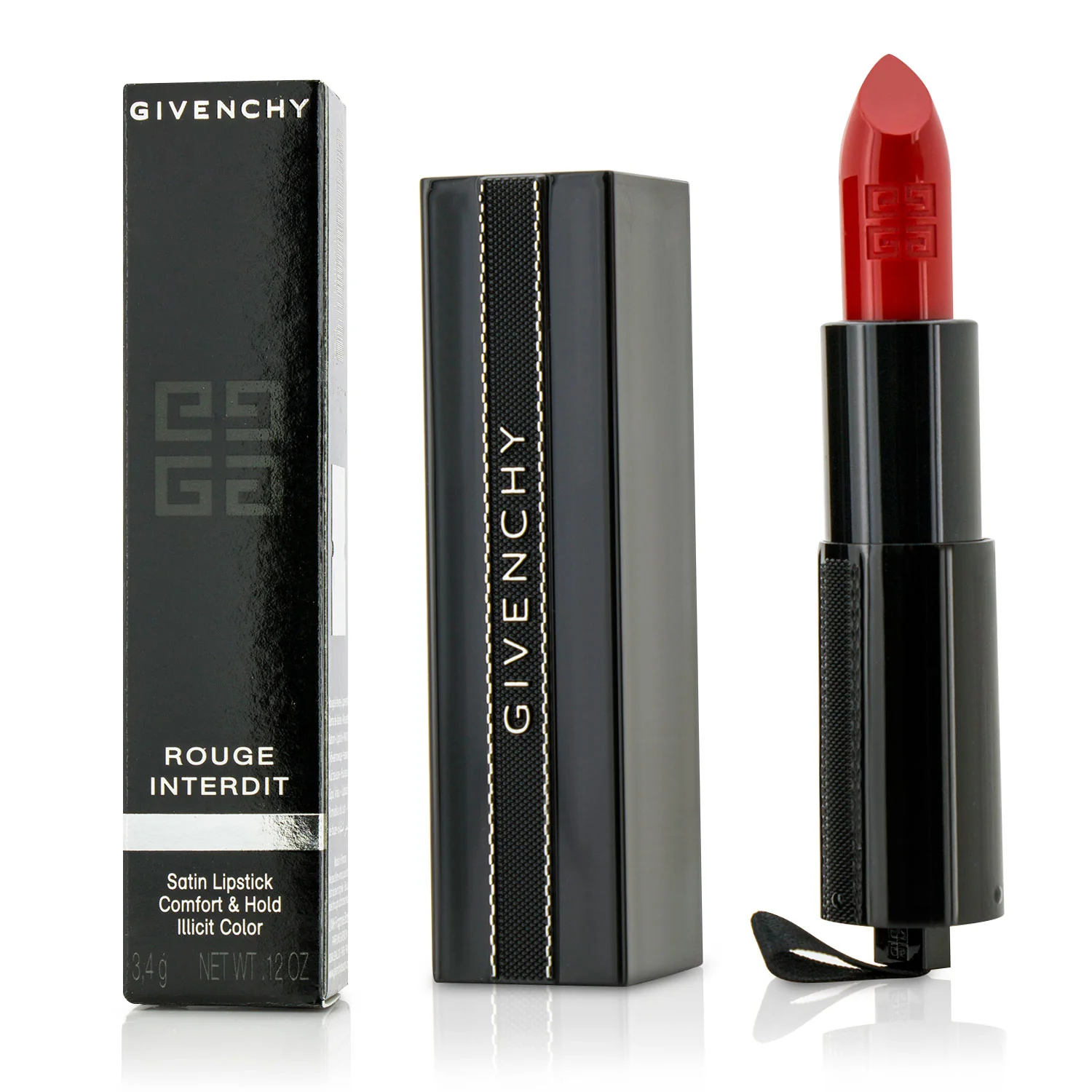 Givenchy Rouge Interdit Satin Lipstick - # 7 Purple Fiction  3.4g/0.12oz